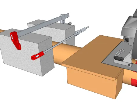 Réaliser une encoche mi-bois sur un poteau rond