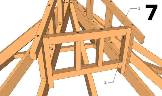 Fixer l’ensemble aux modules de chevrons