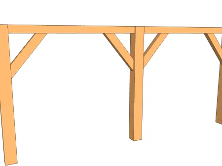 Le positionnement d'une contrefiche