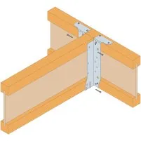 Fixation par les brides supérieures sur un support poutre en I