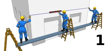 Prendre une ligne de repère pour la panne