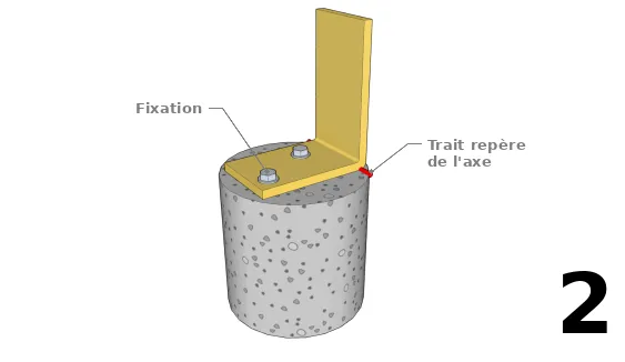 Fixer les équerres sur la maçonnerie