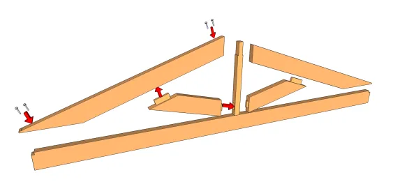 Assemblage par tenon mortaise et boulonnage