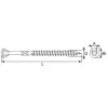 Seau de 250 vis pour lames de terrasse bois, tête fraisée autofraisante, inox A2, D5 L50 avec embout TX25 - Réf. 11218310075