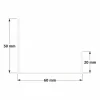 Dimensions des chéneaux SUNDIY Blanc RAL 9010