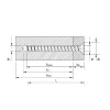 Vis HECO MULTI-MONTI-plus F - Tête fraisée D7,5 x L140 - Réf. 48521