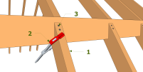 Fixer les chevrons du brisis