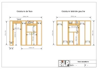 Dimensions des ossatures d’une cabane