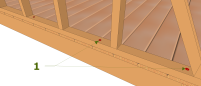 Figure 1 : Cas d’une fixation au-dessus du plancher