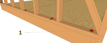 Figure 2 : Cas d’une fixation directe sur la poutre