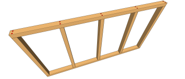 Fixation avec des clous (cas d’une fixation à double pointe)