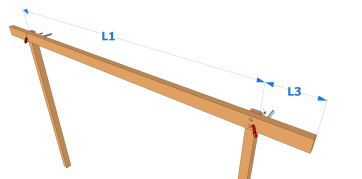 Fixer les pannes provisoirement avec des serre-joints