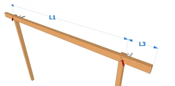 Fixer les pannes provisoirement avec des serre-joints