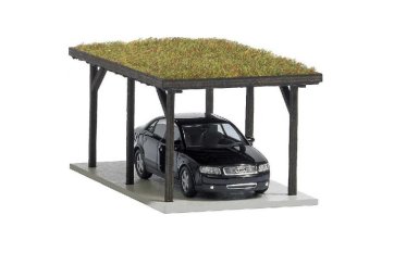 Maquette d’un carport avec toiture terrasse