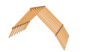 Charpente de toiture à deux pentes avec ligne de bris